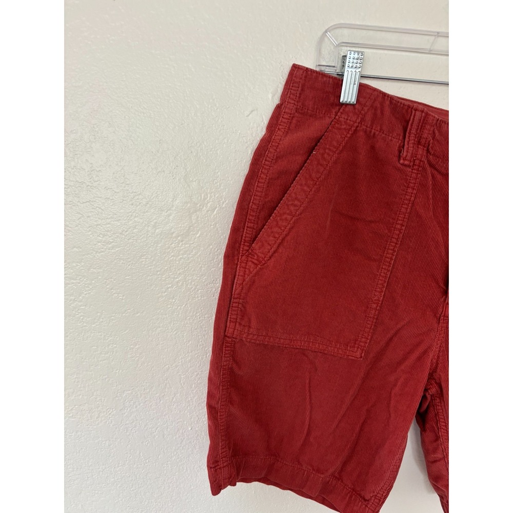 Outerknown Shorts 32 rust Seventyseven Cord Utility 8" Pockets 70s Surf Retro - Picture 4 of 16